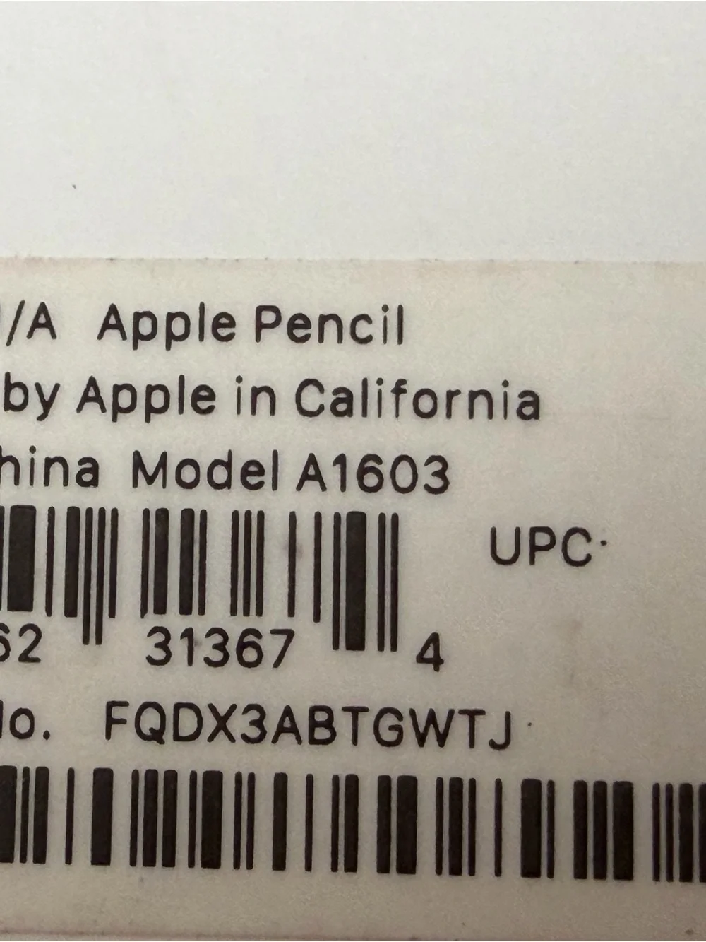 Apple a1603 1st